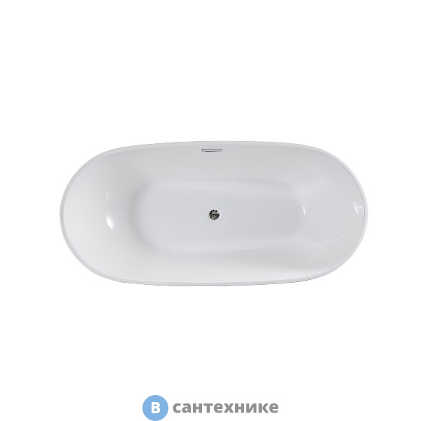 Ванна акриловая Vincea VBT-408-1800, 1800*815*580, слив-перелив в комплекте, хром