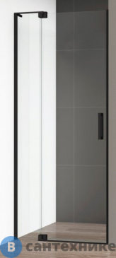 картинка Душевая дверь Cezares SLIDER-B-1-100/110-C-NERO 1000x1950