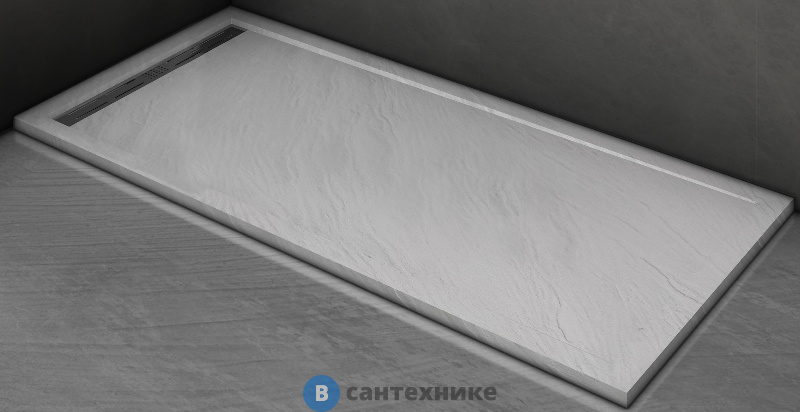 Душевой поддон WELTWASSER WW TRS 14090 STONE-WT Белый 1400х900х30 мм