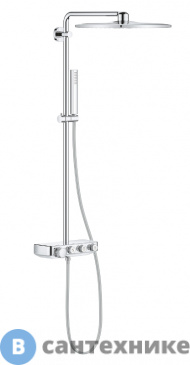 картинка Душевая стойка Grohe Euphoria SmartControl 26508000 310 DUO Cube с термостатом