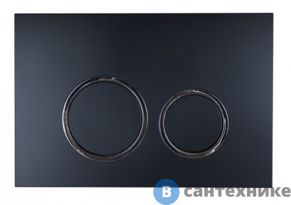 картинка Клавиша смыва ESBANO KRG-11MB матовый чёрный