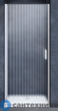 картинка Душевая дверь Vincea Alpha VDP-3AL950MT , хром, стекло текстурное