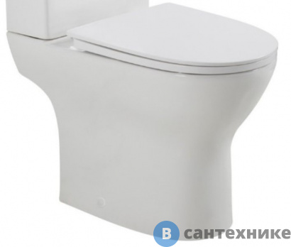 картинка Унитаз BelBagno LOUNGE BB045CPR/BB045/051SC безободковый с сиденьем, без бачка
