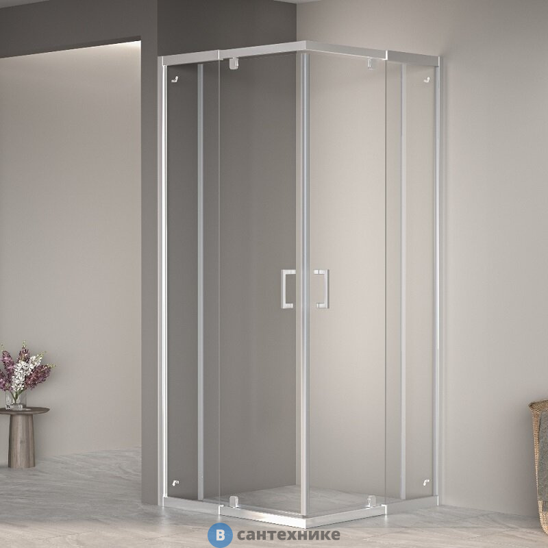 Душевой уголок RGW PA-038 90-100*90-100*195 Хром/ Прозрачное (350803899-11), без поддона