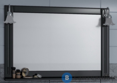 картинка Зеркало СанТа Монарх 100 черное (700163)