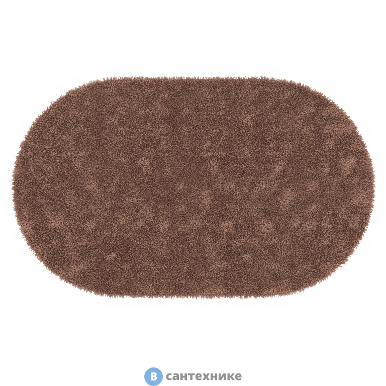 Коврик WasserKRAFT Dill BM-3942 Carob Brown для ванной комнаты