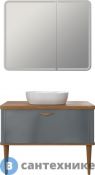 Мебель для ванной VOQ Maestro 100 anthracite&natural walnut (554522)