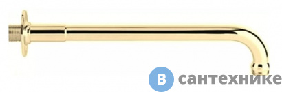 картинка Излив Cezares CZR-U-TDA-30-03/24 для душа, 32 см, круглое сечение, золото