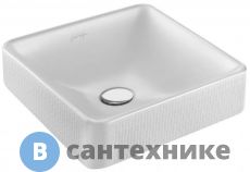 Раковина на столешницу Jacob Delafon VOX EVG102-PT3 с переливом /40х40/ (лозоплетение)