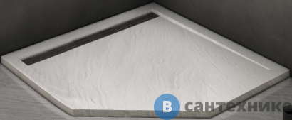 картинка Душевой поддон WELTWASSER WW TRP 100 STONE-WT Белый 1000х1000х30 мм