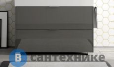 Тумба с раковиной Sturm Normal 100х45х81 см тёмно-серый глянцевый (B7L2104 BA004 + SIP)