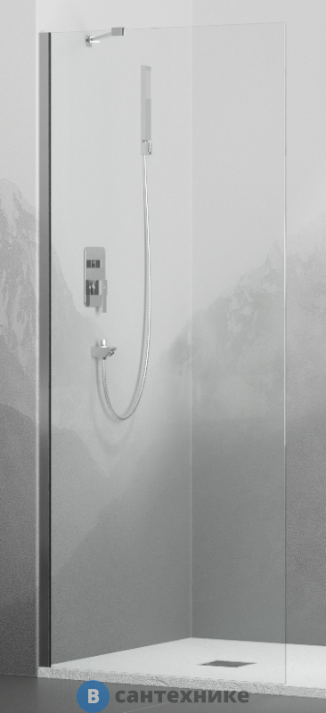 Перегородка для душа RGW WA-102 хром/Прозрачное/6 мм 90*195 (351010209-11)