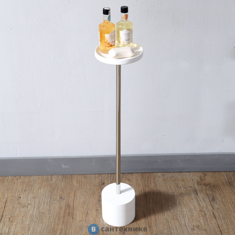 Стойка ABBER Stein AS1634 для ванной комнаты, белая