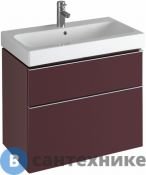 Тумба под умывальник Keramag ICON 840376000 /740x620x477/ (бургундия, глянец, лак)