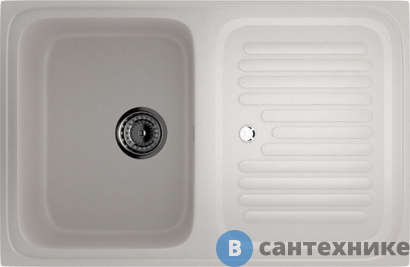 картинка Кухонная мойка Ulgran U-502-331 белый 770х500