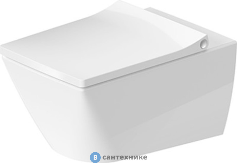 Унитаз подвесной Duravit Viu 25110900001 370х570мм, rimless, с креплением, с покрытием WG, белый, без сиденья