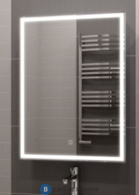 Зеркало-шкаф Art & MAX TECHNO AM-Tec-600-800-1D-R-DS-F с подсветкой