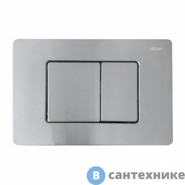 картинка Кнопка смыва ABBER AC0120MCH матовый хром
