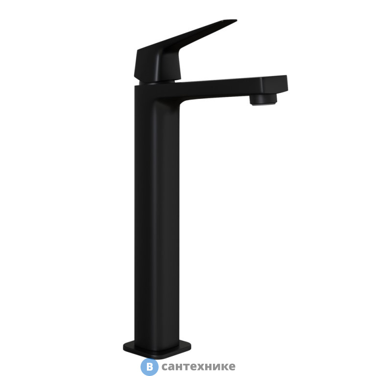 Смеситель Paini Bari RTYO205LL для раковины, без донного клапана, высокий, чёрный