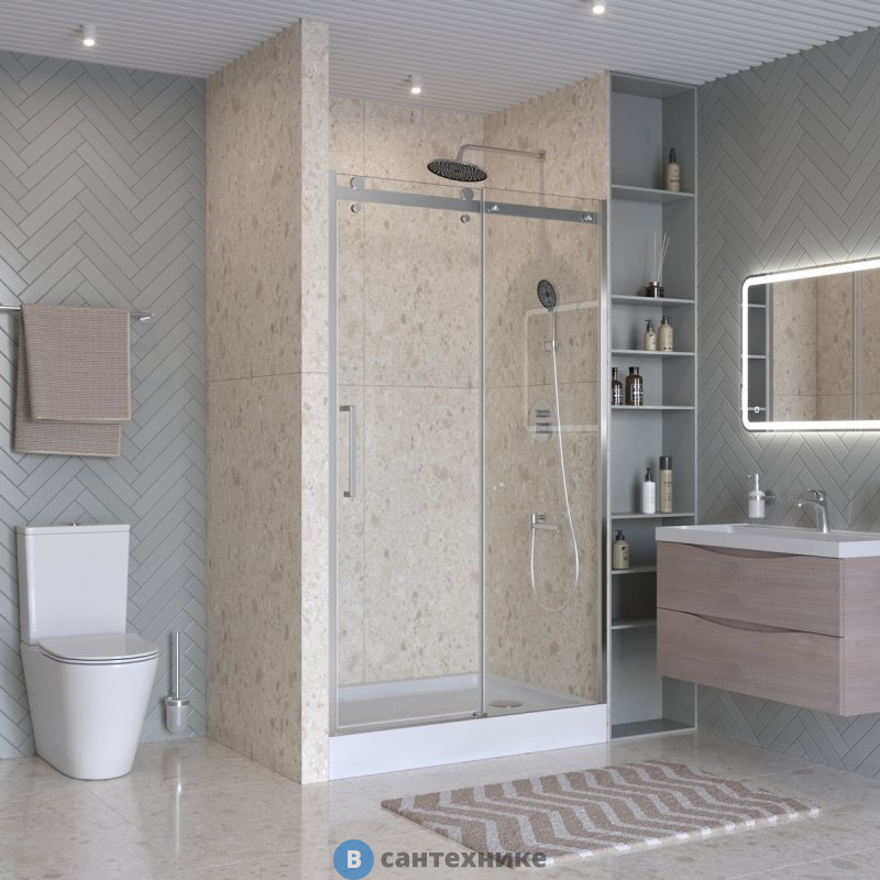 Душевая дверь BelBagno MARINO-2-BF-1-130-C-CR