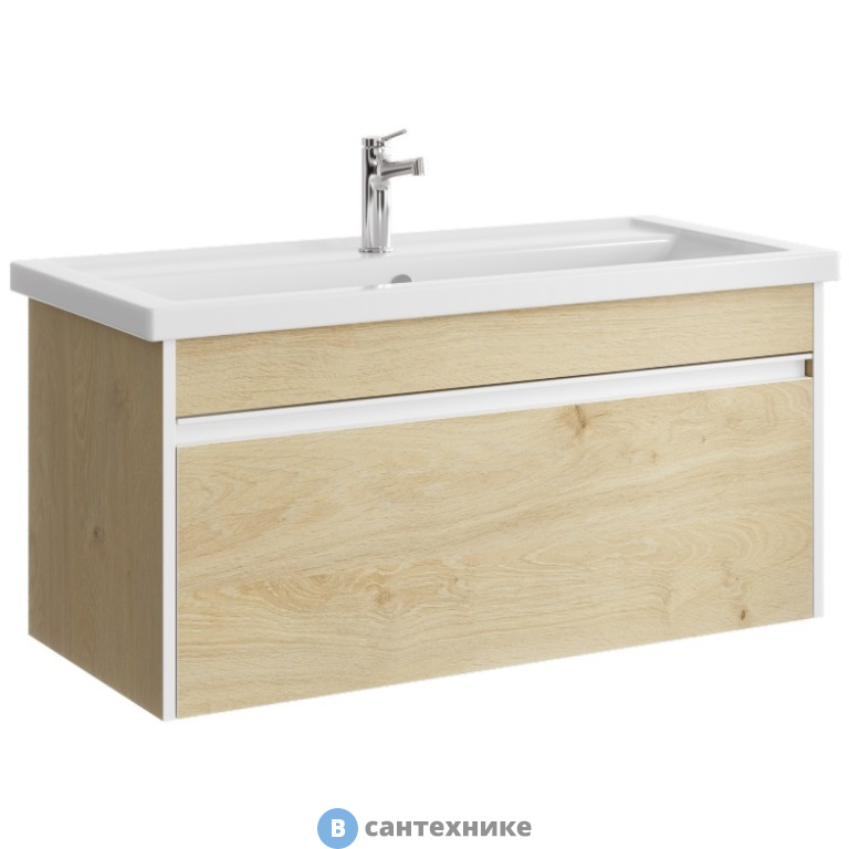 Тумба под раковину Aqwella URBAN 101,5 URB0110DD (подвесная, дуб давос натуральный)