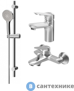 картинка Смеситель AM.PM Sunny F40985C00 набор 3в1