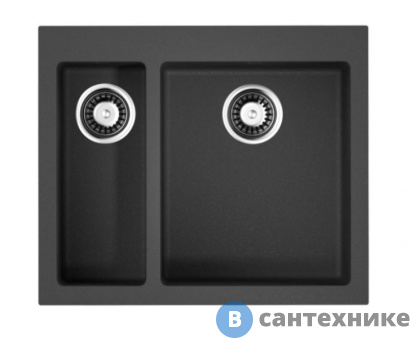 картинка Кухонная мойка OMOIKIRI Bosen 59-2-BL черный (4993149)