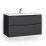 Тумба под раковину Jorno Slide 105 подвесная, антрацит (Sli.01.105/P/A)