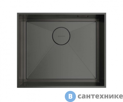 картинка Кухонная мойка OMOIKIRI Kasen 53-INT-GM нерж.сталь/вороненая сталь (4993496)