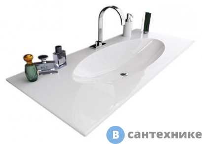 картинка Умывальник Aqwella Элеганс 100 (El.10.04.D)