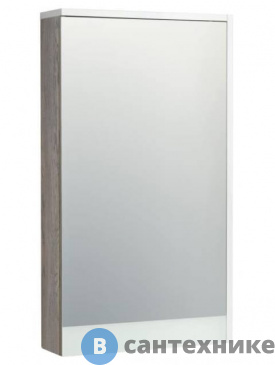 картинка Зеркальный шкаф Акватон Эмма Белый/Дуб Навара (1A221802EAD80)