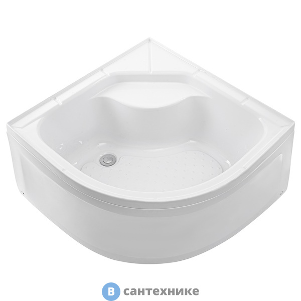 Ванна акриловая WEMOR 110/110/55 C полукруг 1100*1100*550 мм (10000005551)