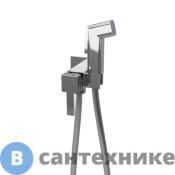 Смеситель Paini Prato 53CR442QLM с гиг. душем квадратный, хром