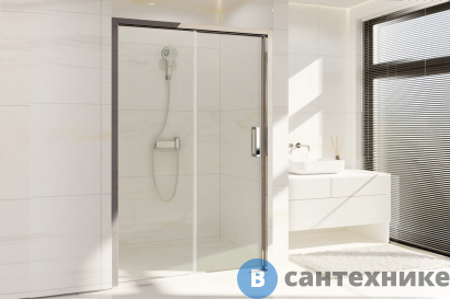 картинка Душевая дверь Royal Bath ACCORD RB HS-T-CH 155x200 (прозрачное) (RB155HS-T-CH)
