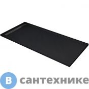 Душевой поддон WELTWASSER WW TRS 10090 STONE-BL чёрный, 1000х900х30 мм