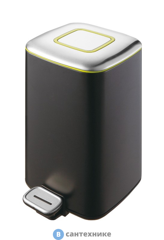 Ведро мусорное WELTWASSER WW MILA BL 12L Педальное Черный