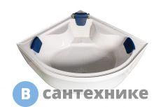 Ванна акриловая WEMOR 150/150/55 C полукруг 1500*1500*550 мм (10000000760)