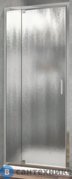 картинка Душевая дверь Vincea Intra VDP-1I9010CH, 900/1000x1900, хром, стекло шиншилла (VDP-1I9010CH)