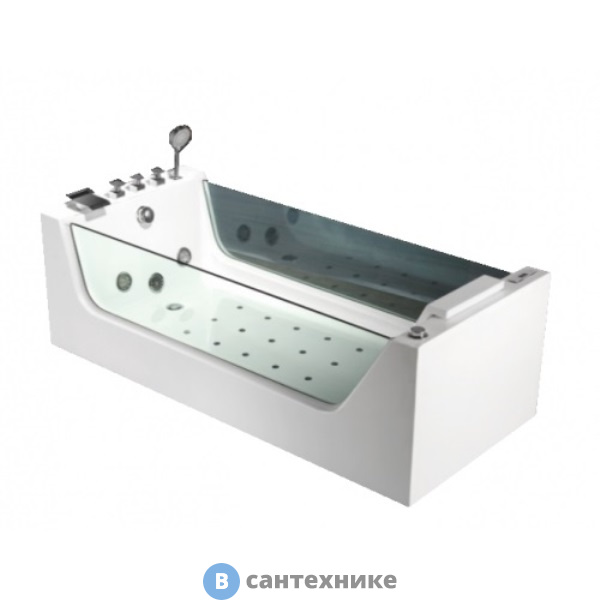 Ванна акриловая Frank F104 гидромассажная