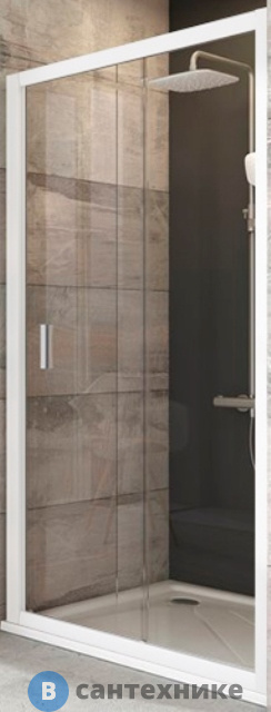 Душевая дверь Ravak Blix BLDP2-120 белый + Транспарент (0PVG0100Z1)