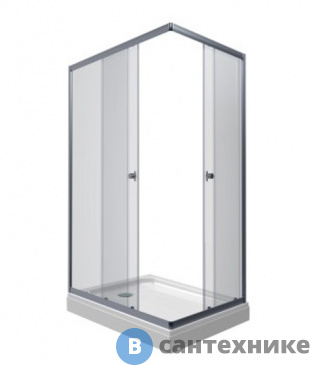 картинка Душевой уголок Тритон Вента-Хром 120х80, прямоуг. низ. подд. (DK290)