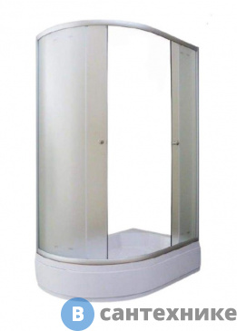 картинка Душевой уголок Parly ZFM1201 R (120*80*195) матовое стекло, матовый стекло, средний поддон