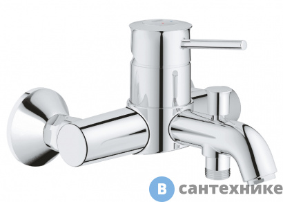 картинка Смеситель Grohe 32865000 Bau Classic для ванны