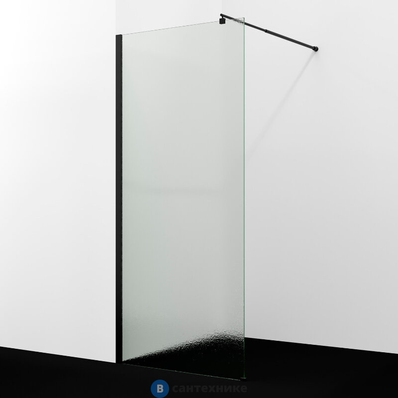 Душевая перегородка WasserKRAFT Rur 30W46MB-TXG 1100х2000 мм