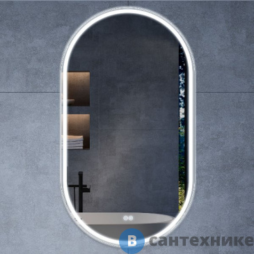 картинка Зеркало Vincea VLM-3AU900-2 500x900 c сенсорным выключателем и диммером, антизапотевание (VLM-3AU900-2)