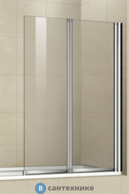 Шторка на ванну WELTWASSER WW100 100Z2-80 800х1400 мм