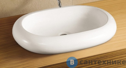 картинка Раковина WELTWASSER ELBACH 3075 подвесная (635х420х105)