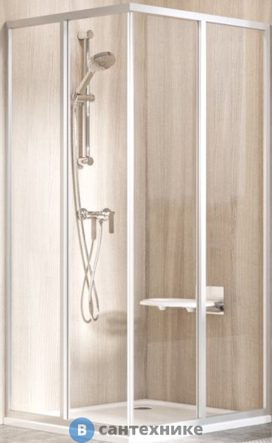 Душевой уголок Ravak BLIX SLIM BLSRV2-90 блестящий + транспарент, без поддона (X1LM70C00Z1)
