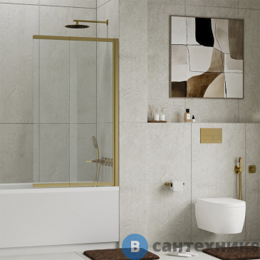 картинка Стеклянная шторка WasserKRAFT Schunter 82S02-100 на ванну