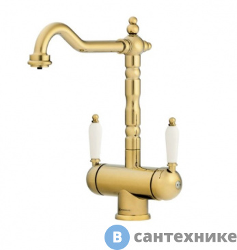 картинка Смеситель OMOIKIRI Amagasaki-G золото для кухни (4994019)